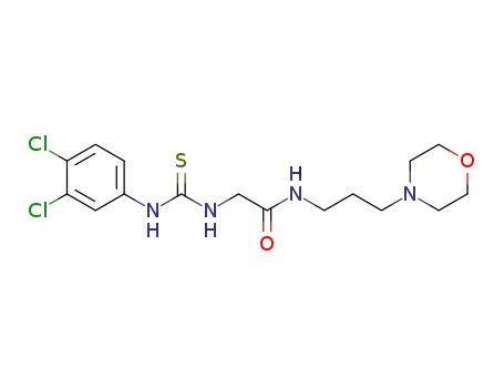 N-(3-morpholinopropyl) 2-(3-(3,4-dichlorophenyl)thioureido)acetamide