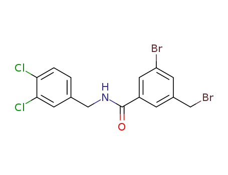 3-bromo-5-(bromomethyl)-N-(3,4-dichlorobenzyl)benzamide