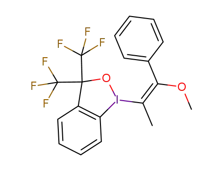 (E)-1-(1-methoxy-1-phenylprop-1-en-2-yl)-3,3-bis(trifluoromethyl)-1,3-dihydro-1λ3-benzo[d][1,2]iodaoxole