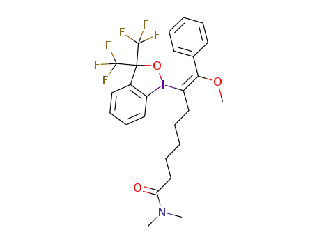 (E)-7-(3,3-bis(trifluoromethyl)-1λ3-benzo[d][1,2]iodaoxol-1(3H)-yl)-8-methoxy-N,N-dimethyl-8-phenyloct-7-enamide