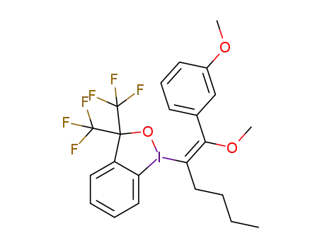 (E)-1-(1-methoxy-1-(3-methoxyphenyl)hex-1-en-2-yl)-3,3-bis(trifluoromethyl)-1,3-dihydro-1λ3-benzo[d][1,2]iodaoxole