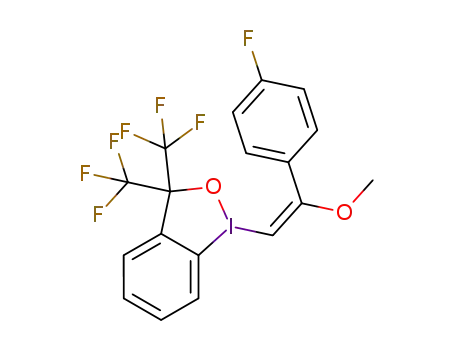 (E)-1-(2-(4-fluorophenyl)-2-methoxyvinyl)-3,3-bis(trifluoromethyl)-1,3-dihydro-1λ3-benzo[d][1,2]iodaoxole