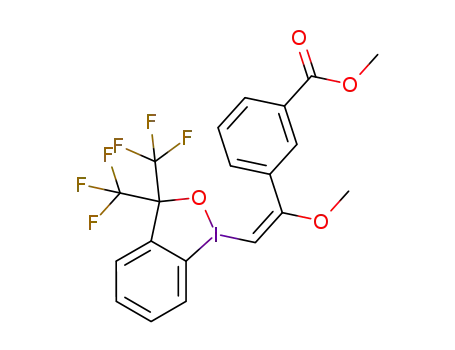 methyl (E)-3-(2-(3,3-bis(trifluoromethyl)-1λ3-benzo[d][1,2]iodaoxol-1(3H)-yl)-1-methoxyvinyl)benzoate