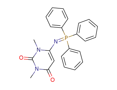 1,3-dimethyl-2,4-dioxo-6-<(triphenylphosphoranylidene)amino>-1,2,3,4-tetrahydropyrimidine