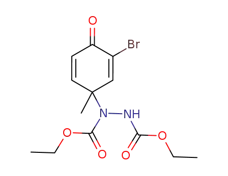 1-(3-bromo-1-methyl-4-oxocyclohexa-2,5-dien-1-yl)hydrazine-1,2-dicarboxylic acid diethyl ester