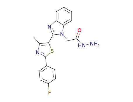 2-{2-[2-(4-fluorophenyl)-4-methylthiazol-5-yl]-1H-benzo[d]imidazol-1-yl}acetohydrazide