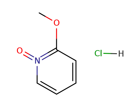 Molecular Structure of 96530-76-6 (Pyridine, 2-methoxy-, 1-oxide, hydrochloride)
