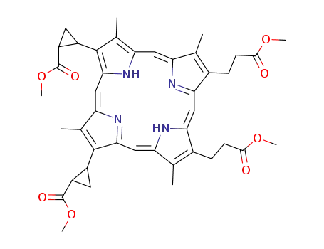 3,8-bis-(2-methoxycarbonyl-cyclopropyl)-deuteroporphyrin-dimethyl ester
