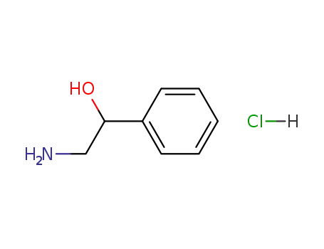 Molecular Structure of 4561-43-7 (DL-B-HYDROXYPHENETHYLAMINE HYDROCHLORIDE)