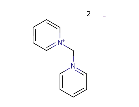 Molecular Structure of 32405-50-8 (1,1-Methylenedipyridinium diiodide)