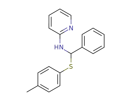 Molecular Structure of 78508-26-6 (2-Pyridinamine, N-[[(4-methylphenyl)thio]phenylmethyl]-)