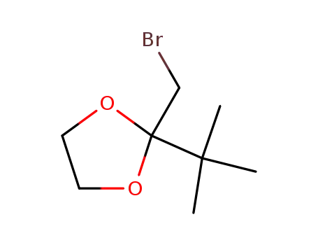 Molecular Structure of 59258-78-5 (1,3-Dioxolane, 2-(bromomethyl)-2-(1,1-dimethylethyl)-)