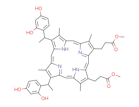2,4-Bis(1-resorcinylethyl)deuteroporphyrin Bis(methyl ester)