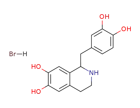 Molecular Structure of 16659-88-4 ((+/-)-TETRAHYDROPAPAVEROLINE HYDROBROMIDE)