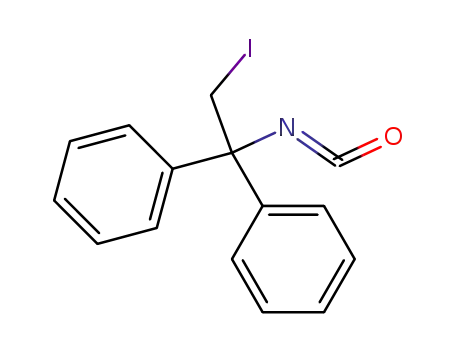 Molecular Structure of 135104-02-8 (Benzene, 1,1'-(2-iodo-1-isocyanatoethylidene)bis-)