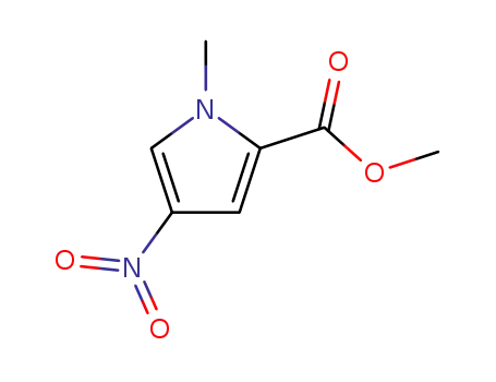 Molecular Structure of 13138-76-6 (METHYL-4-NITRO-1-METHYL PYRROLE-2-CARBOXYLATE)