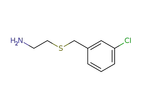 Molecular Structure of 106670-33-1 (2-[(3-chlorobenzyl)thio]ethanamine(SALTDATA: FREE))