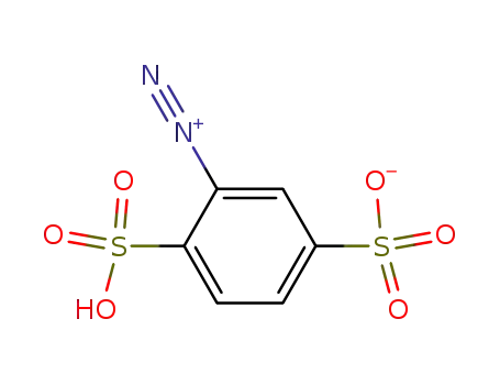 diazotierte 2-Amino-benzol-disulfonsaeure-(1.4)