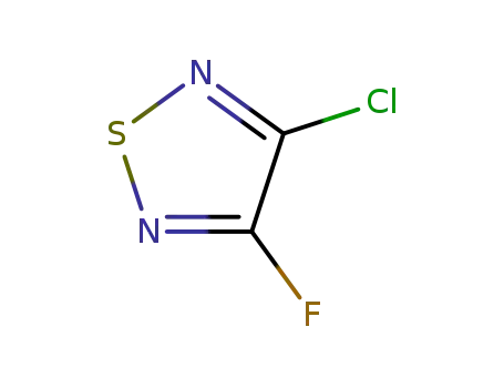 Molecular Structure of 82878-38-4 (1,2,5-Thiadiazole, 3-chloro-4-fluoro-)