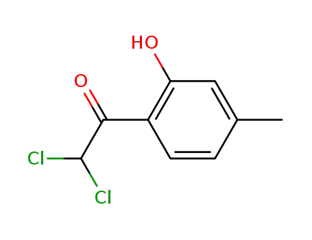 Molecular Structure of 116046-02-7 (Ethanone, 2,2-dichloro-1-(2-hydroxy-4-methylphenyl)- (9CI))