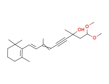 (6E,8E)-1,1-Dimethoxy-3,7-dimethyl-9-(2,6,6-trimethyl-cyclohex-1-enyl)-nona-6,8-dien-4-yn-3-ol