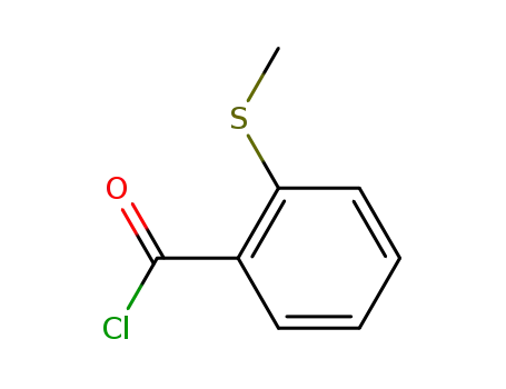 Molecular Structure of 1442-03-1 (Benzoyl chloride, 2-(methylthio)-)