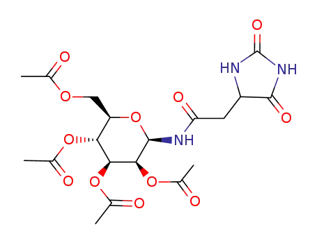 2,3,4,6-tetra-O-acetyl-N-(5-hydantoinacetyl)-β-D-mannopyranosylamine