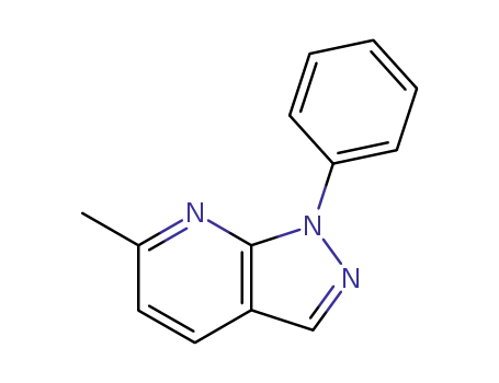 Molecular Structure of 59026-68-5 (1H-Pyrazolo[3,4-b]pyridine, 6-methyl-1-phenyl-)