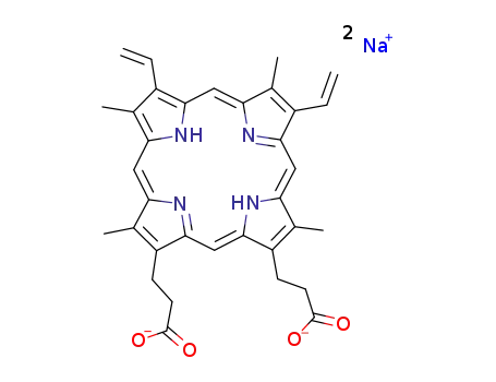 Molecular Structure of 50865-01-5 (Disodium protoporphyrin IX)