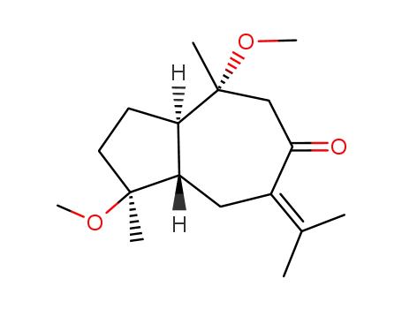 (1S,3aR,4R,8aS)-7-Isopropylidene-1,4-dimethoxy-1,4-dimethyl-octahydro-azulen-6-one