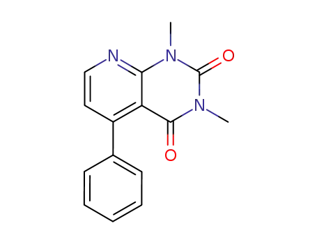 Molecular Structure of 59797-01-2 (Pyrido[2,3-d]pyrimidine-2,4(1H,3H)-dione, 1,3-dimethyl-5-phenyl-)