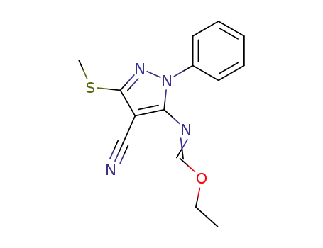 N-[(4-cyano-3-methylsulfanyl-1-phenyl)pyrazol-5-yl]iminomethylenyl ethyl ether