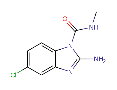 2-Amino-5-chloro-benzoimidazole-1-carboxylic acid methylamide