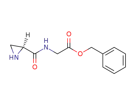 Molecular Structure of 76314-24-4 (Glycine, N-(2-aziridinylcarbonyl)-, phenylmethyl ester, (S)-)