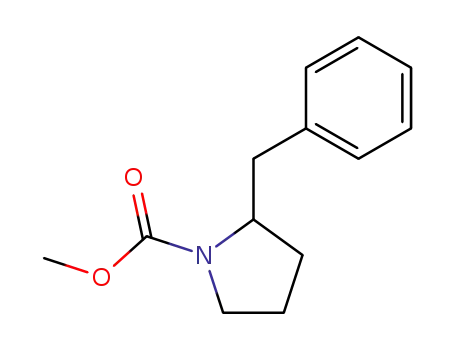 1-Pyrrolidinecarboxylic acid, 2-(phenylmethyl)-, methyl ester