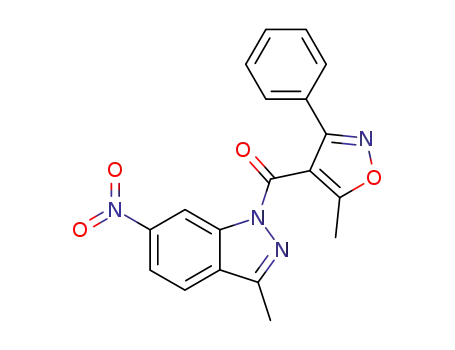 3-methyl-1-(5-methyl-3-phenyl-isoxazole-4-carbonyl)-6-nitro-1H-indazole