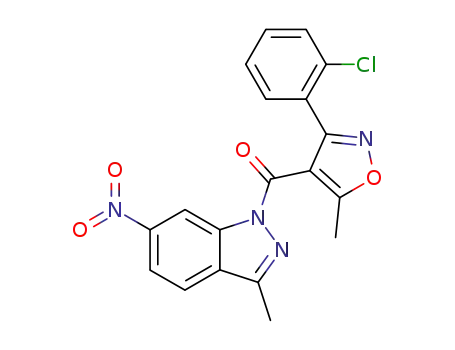 1-[3-(2-chloro-phenyl)-5-methyl-isoxazole-4-carbonyl]-3-methyl-6-nitro-1H-indazole