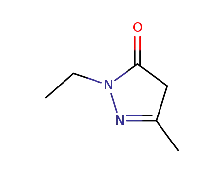 Molecular Structure of 19364-68-2 (3H-Pyrazol-3-one, 2-ethyl-2,4-dihydro-5-methyl-)