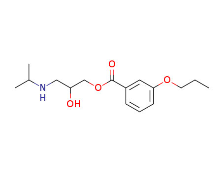 Benzoic acid, 3-propoxy-, 2-hydroxy-3-[(1-methylethyl)amino]propyl
ester