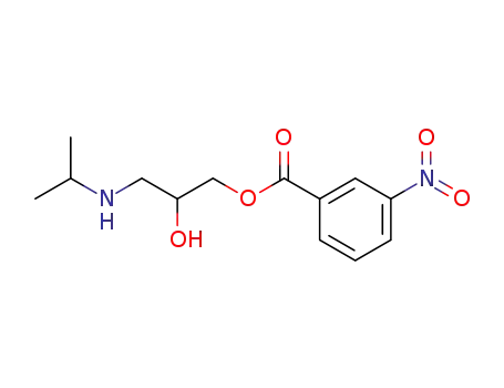 Molecular Structure of 90531-45-6 (1,2-Propanediol, 3-[(1-methylethyl)amino]-, 1-(3-nitrobenzoate))