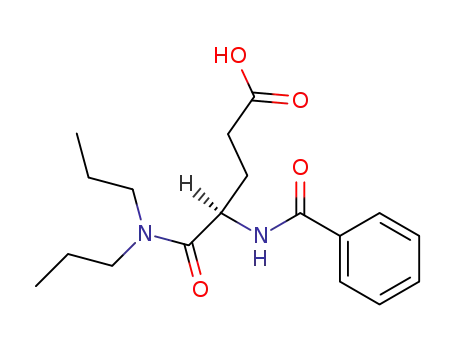 5-dipropylamino-4(R)-benzamido-5-oxo-pentanoic acid