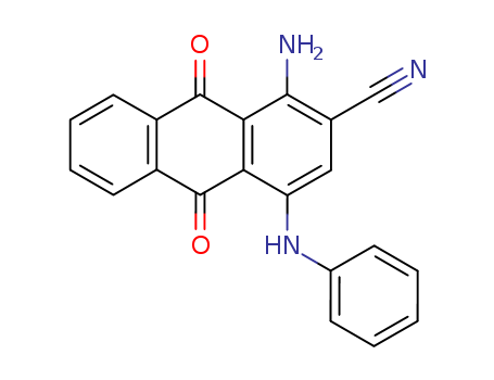 2-Anthracenecarbonitrile,1-amino-9,10-dihydro-9,10-dioxo-4-(phenylamino)-
