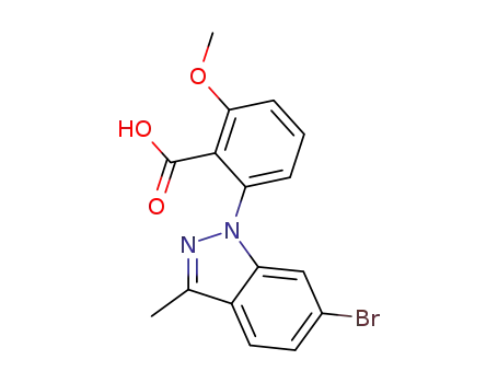 2-(6-Bromo-3-methyl-indazol-1-yl)-6-methoxy-benzoic acid