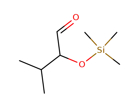 Molecular Structure of 112969-05-8 (Butanal, 3-methyl-2-[(trimethylsilyl)oxy]-)