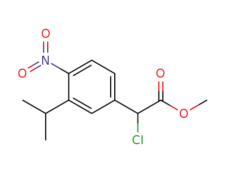 Chloro-(3-isopropyl-4-nitro-phenyl)-acetic acid methyl ester