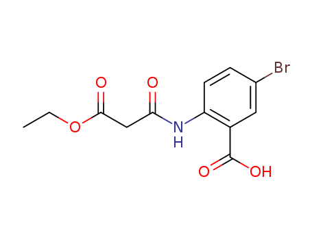 Benzoic acid, 5-bromo-2-[(3-ethoxy-1,3-dioxopropyl)amino]-