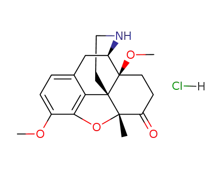 (-)-3,14β-dimethoxy-4,5-α-epoxy-5β-methylmorphinan-6-one hydrochloride