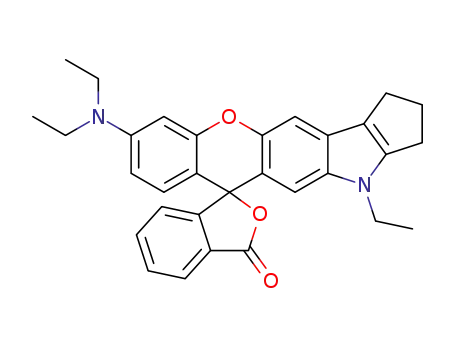 9-(Diethylamino)-4-ethyl-1,2,3,4-tetrahydrospiro<6H-<1>benzopyrano<2,3-f>cyclopentaindole-6,1'(3'H)-isobenzofuran>-3'-one