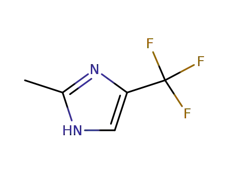 Molecular Structure of 33468-67-6 (2-Methyl-4-trifluoromethylimidazole)