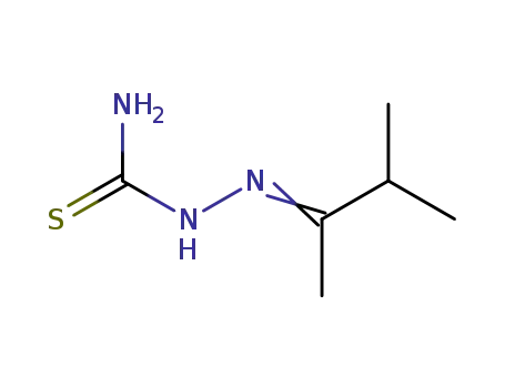 Molecular Structure of 7410-52-8 (3-methylbutan-2-one thiosemicarbazone)